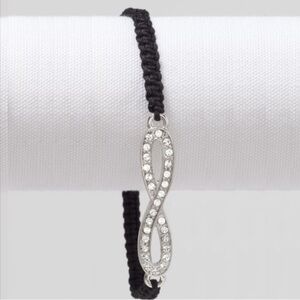 Touchstone Crystal Infinity Woven Bracelet